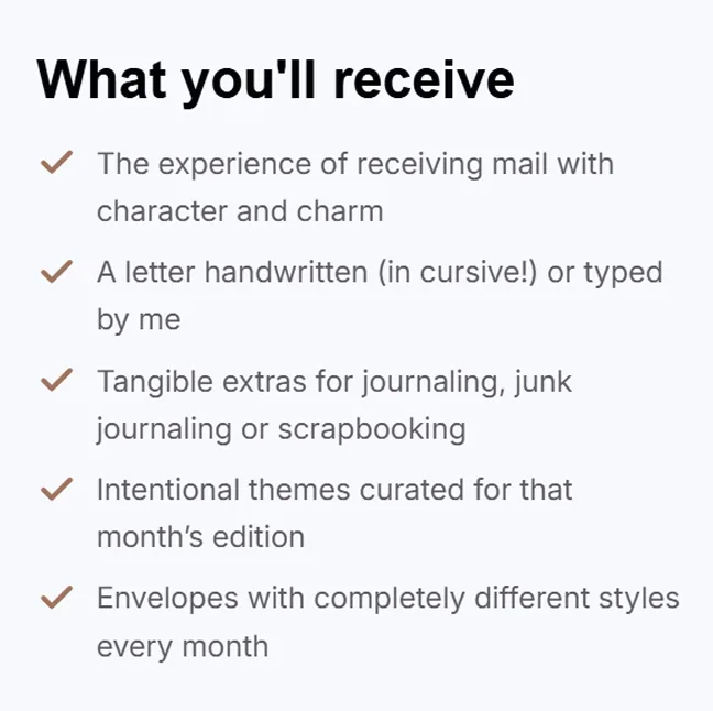Mail with meaning