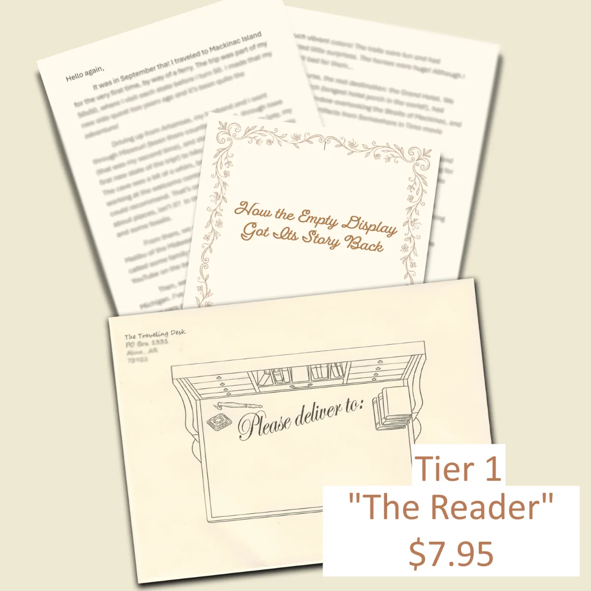 The Reader | A whimsical short story about a different destination and a typed letter (just the basics)