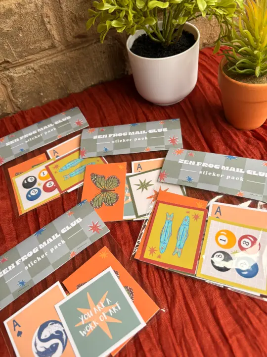 Zen Frog Mail Club Sticker Packs
