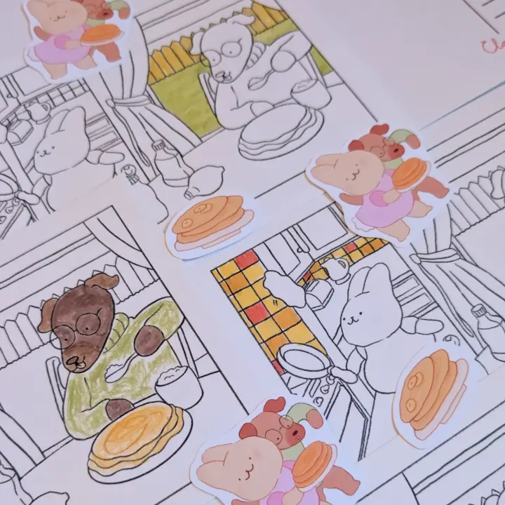 March 2026 Colouring Sheet