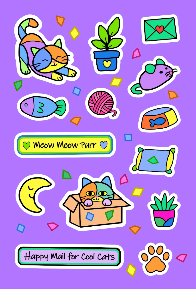 Vibrant Sticker Sheet!